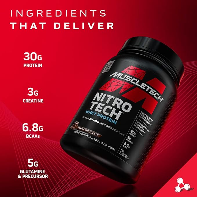 MuscleTech NitroTech Whey Protein Powder - Image 2